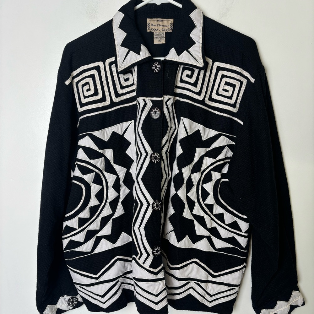 New Directions Black and White Jacket